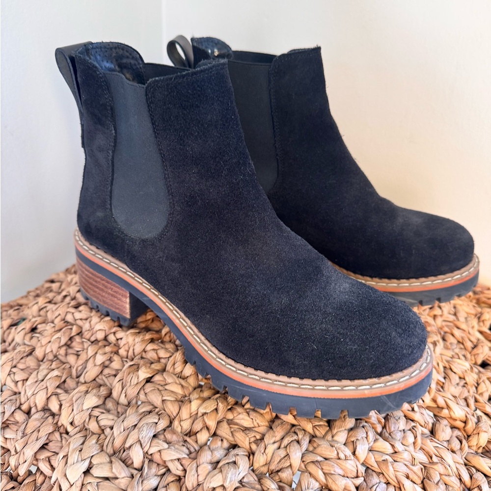 Black Leather Ankle Boots
